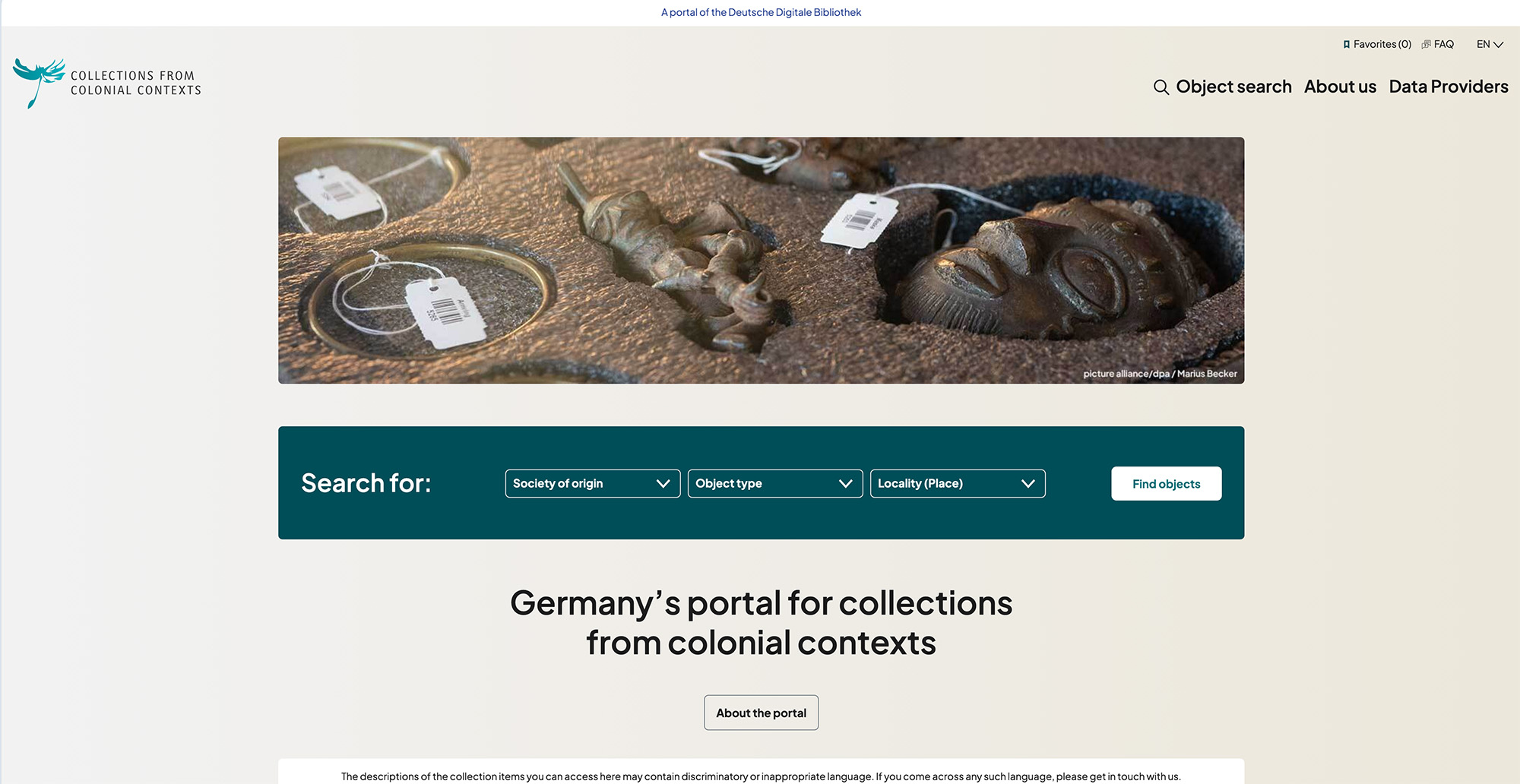 Germany’s portal for collections from colonial contexts